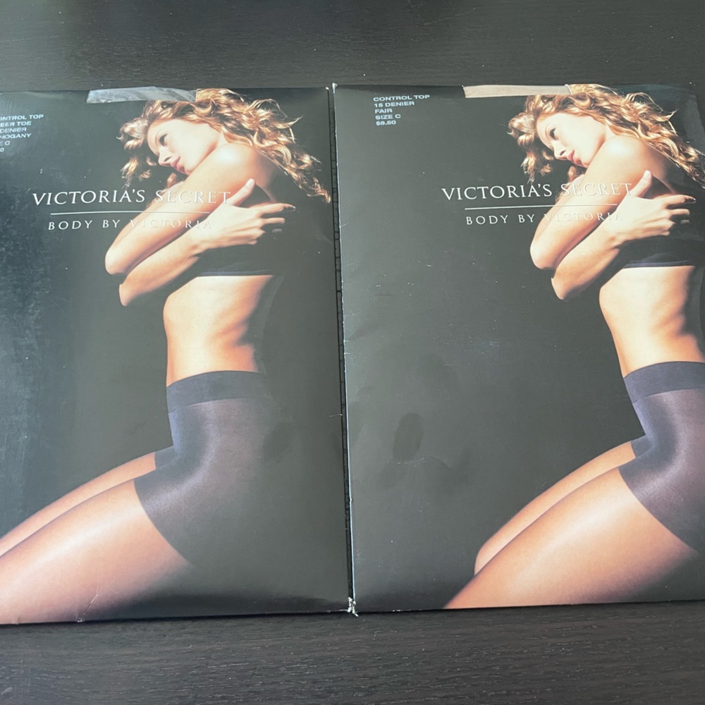 Victoria’s Secret - Control Top Sheer Toe Tights. Size C, Colors Fair & Mahogany